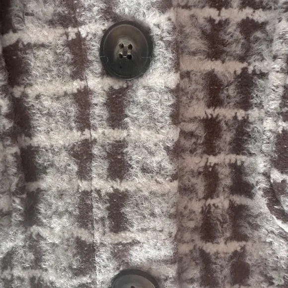 ❄️ NWT 🤎 Hem & Thread Cozy Plaid Shacket 🤎 Size Large - Picture 6 of 8